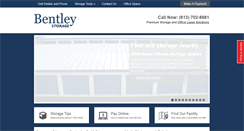 Desktop Screenshot of bentleystorage.com