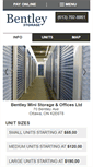 Mobile Screenshot of bentleystorage.com