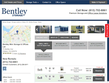 Tablet Screenshot of bentleystorage.com